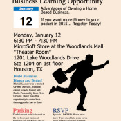 AmeriPlan Business Learning Opportunity Houston Texas January 12th