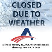 Due to inclement weather