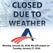 Due to inclement weather